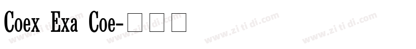 Context Extra Conden字体转换